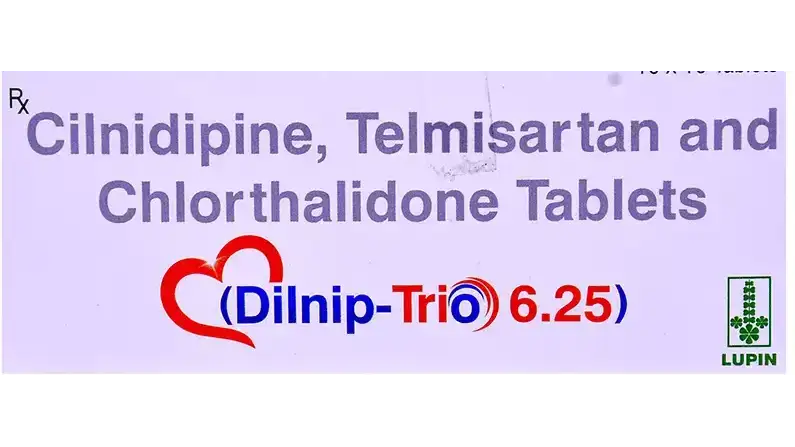 Dilnip Trio 40mg/10mg/6.25mg Tablet