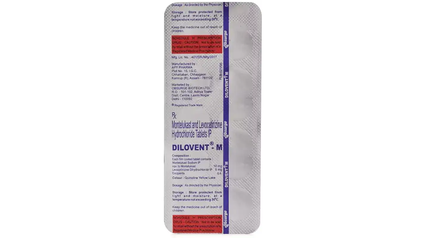 Dilovent-M 5mg/10mg Tablet