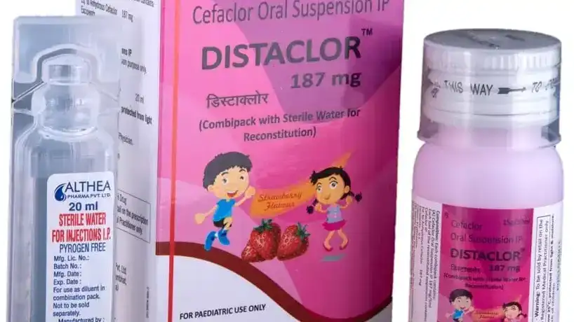 Distaclor 187mg Oral Suspension Strawberry
