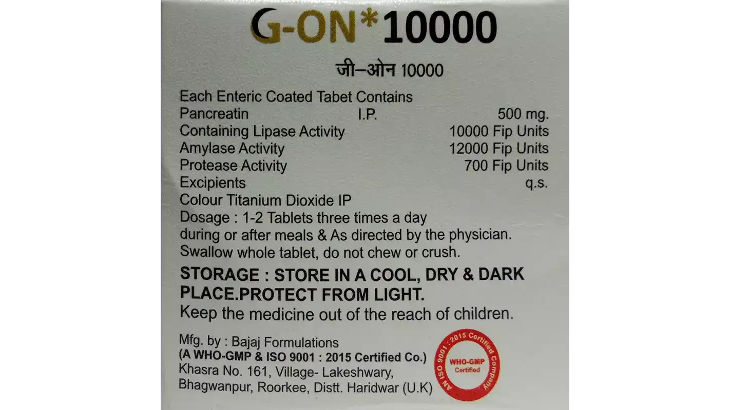 G-ON 10000 Tablet