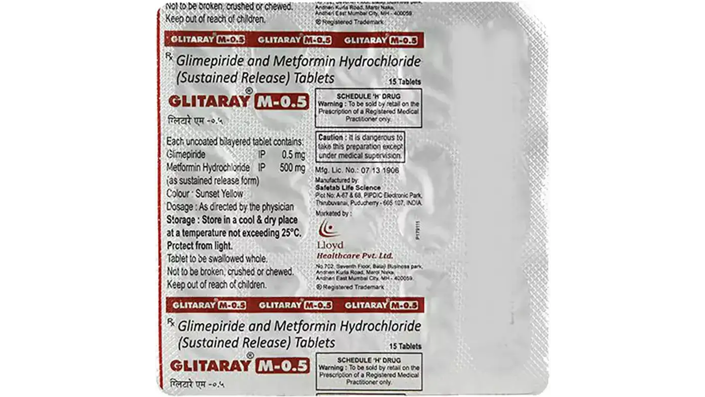 Glitaray M 0.5 Tablet SR