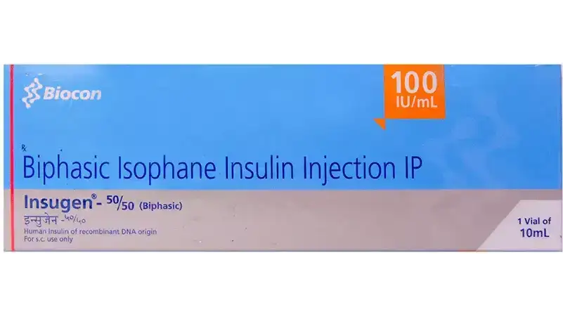 Insugen 50/50 Injection 100IU/ml