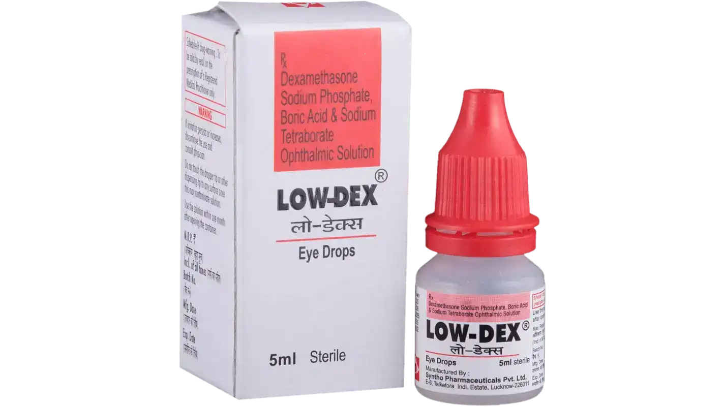 Low-Dex Eye Drops
