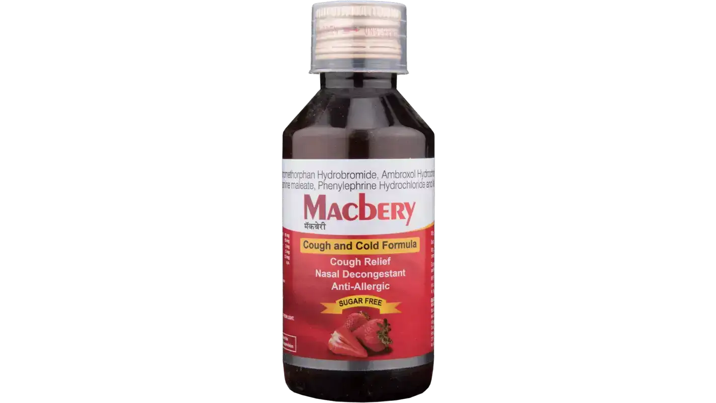 Macbery Syrup Strawberry Sugar Free