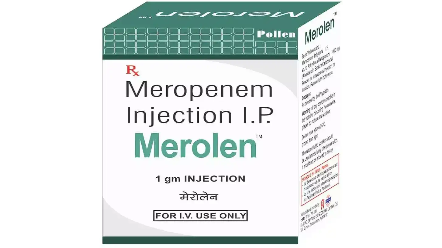 Merolen 1000mg Powder for Injection