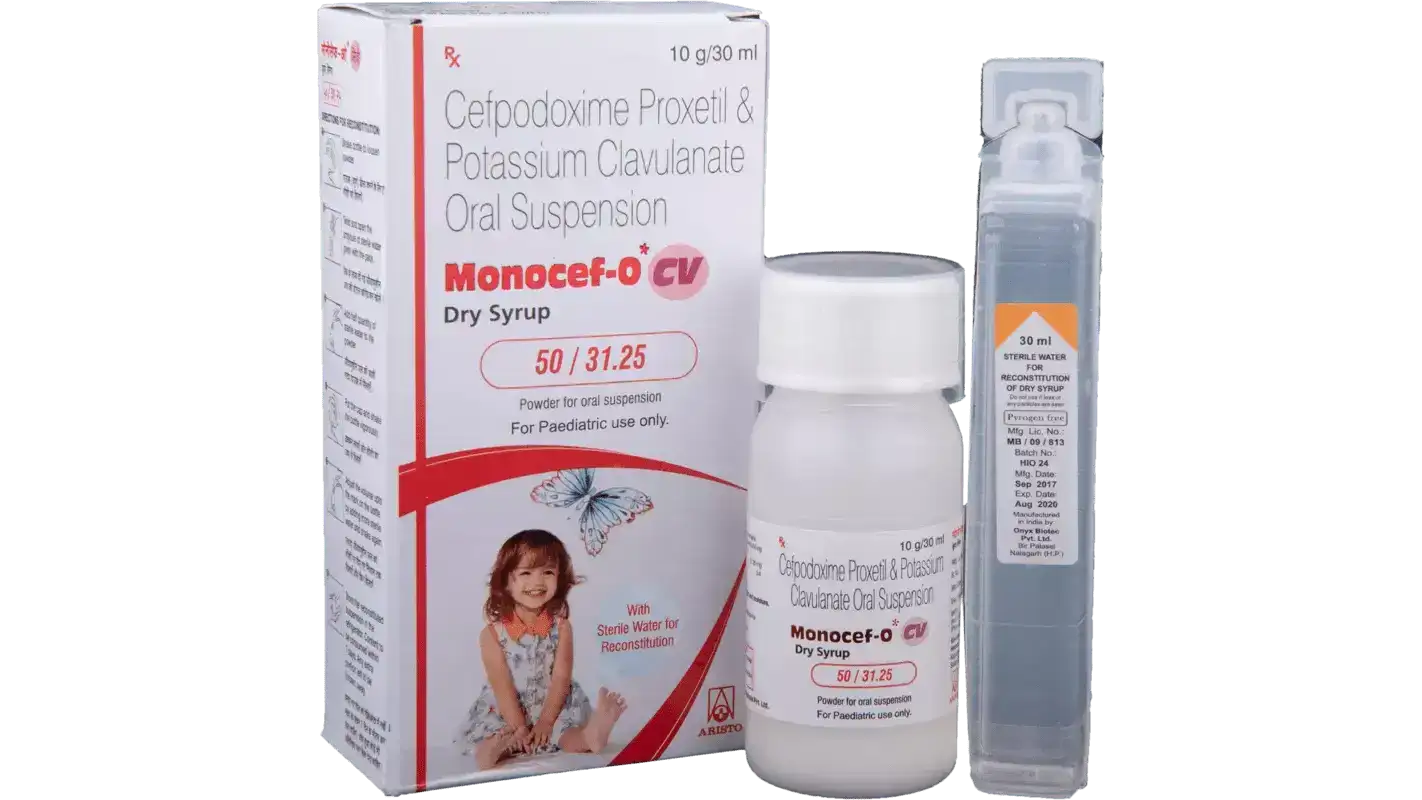 Monocef-O CV 50/31.25 Dry Syrup
