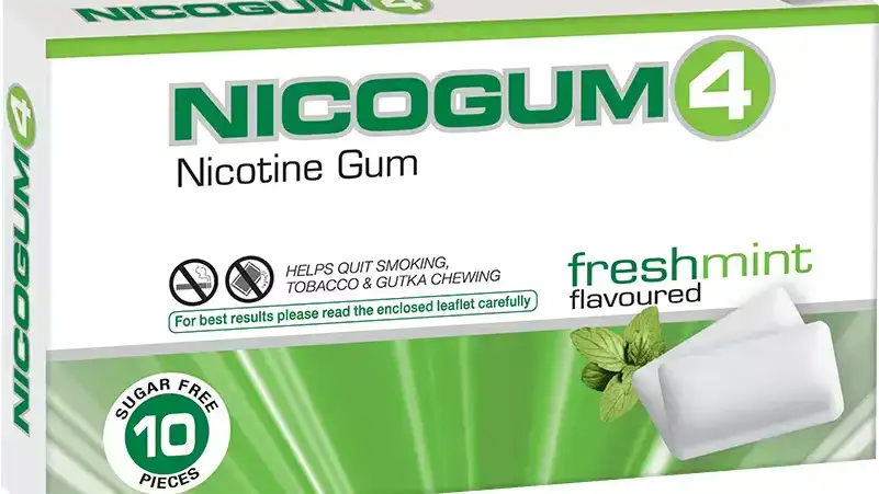 Nicogum 4 Nicotine Gum Chewing Gums Fresh Mint Sugar Free