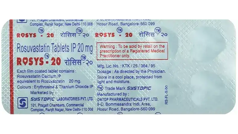 Rosys 20mg Tablet