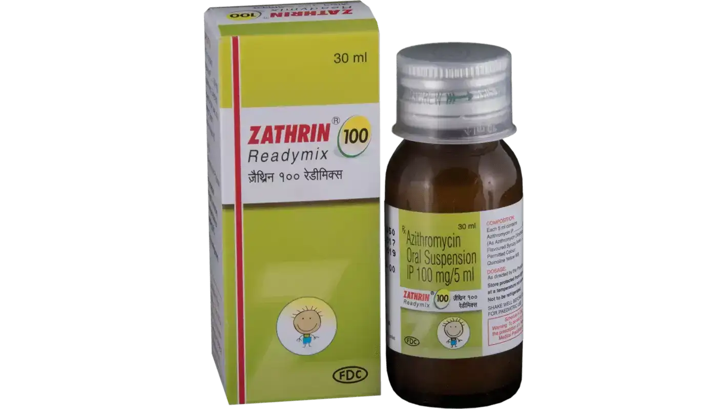 Zathrin 100 Readymix Oral Suspension